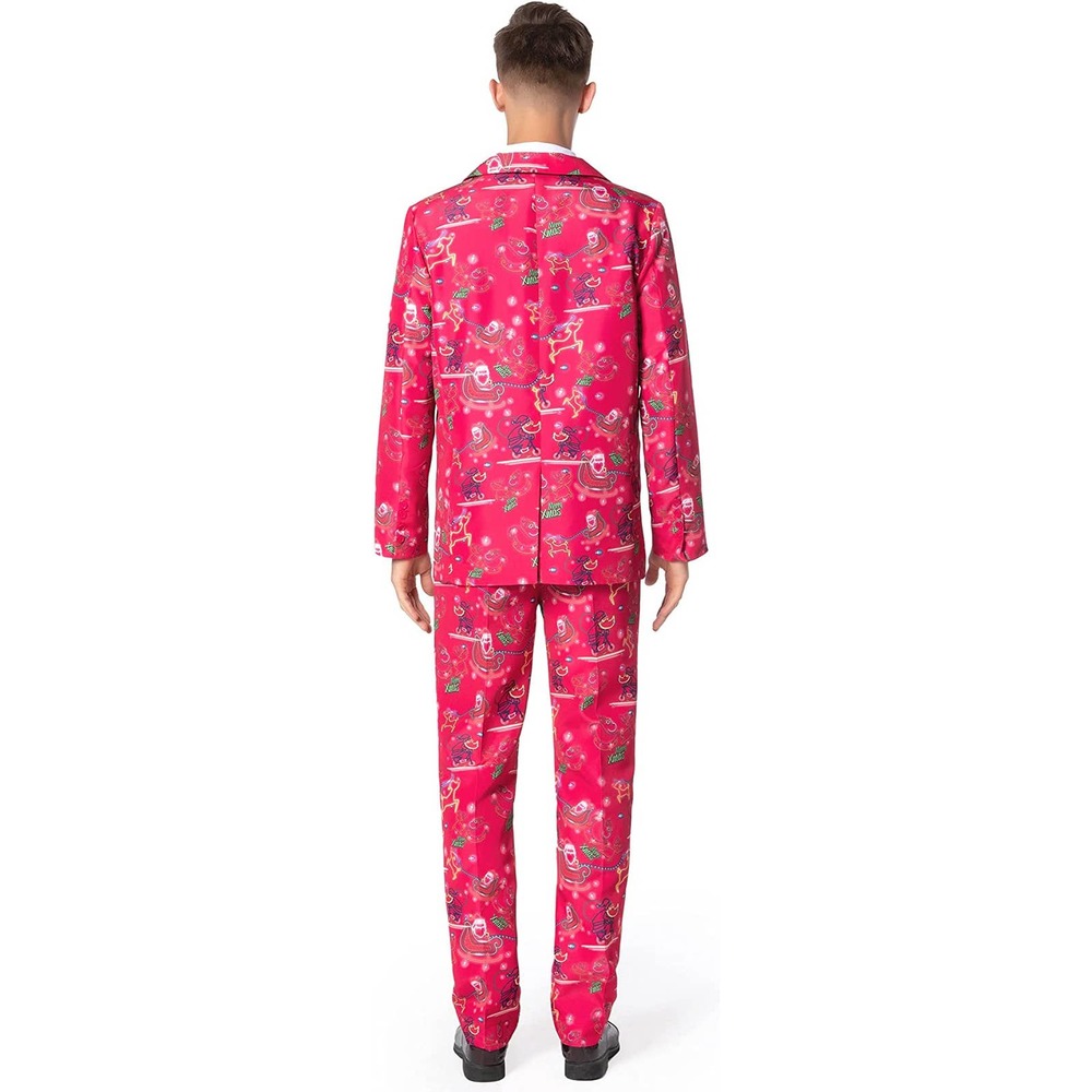 Christmas Suit Ugly Funny Costume Adults Men’s Xmas Party - Picture 3 of 9